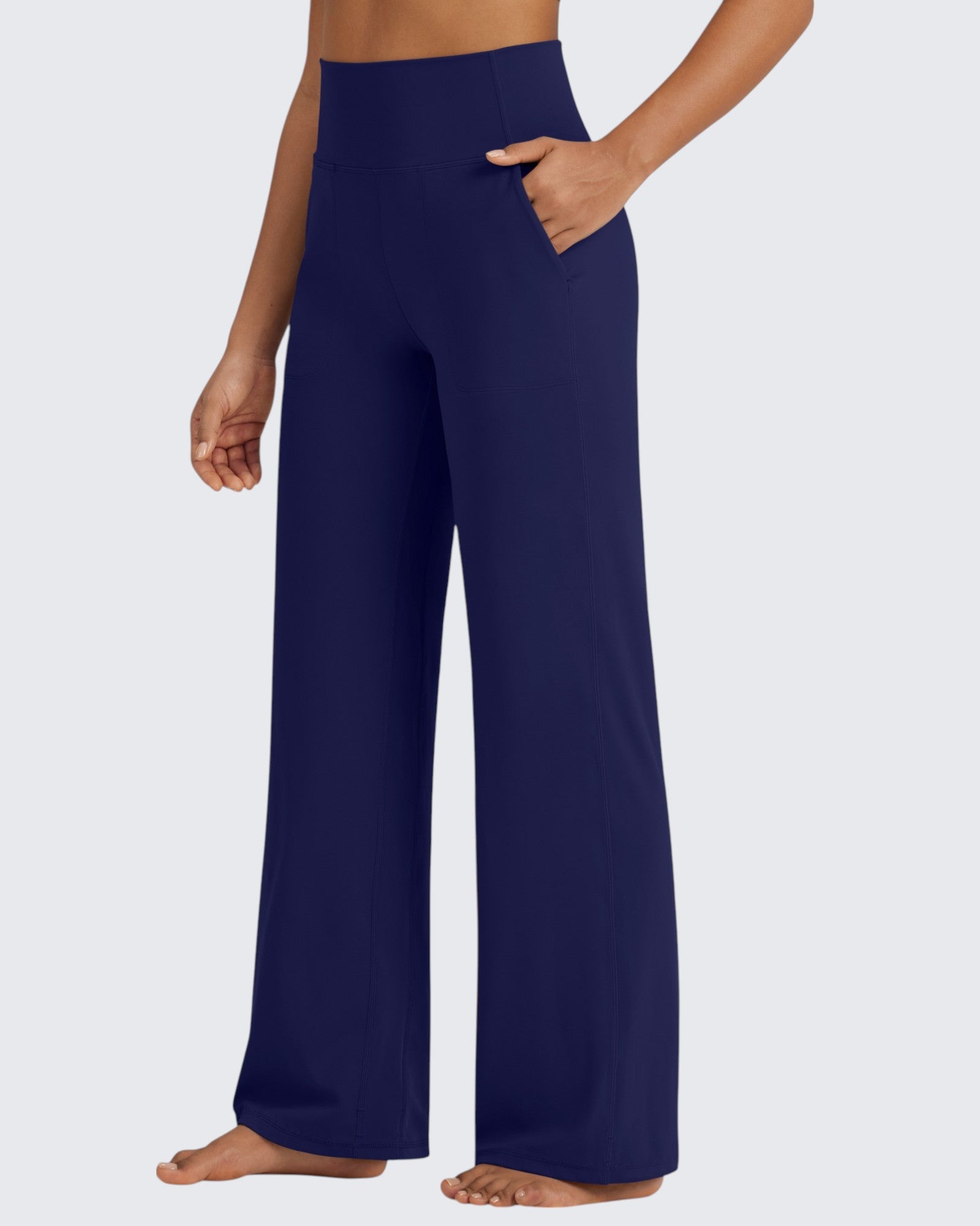 G4Free Activewear BareFeel Seamless High-Waist Dressy Pants #Black / S-Black / M-Black / L-Black / XL-Black / XXL-Black / XS-Blue grey / S-Blue grey / M-Blue grey / L-Blue grey / XL