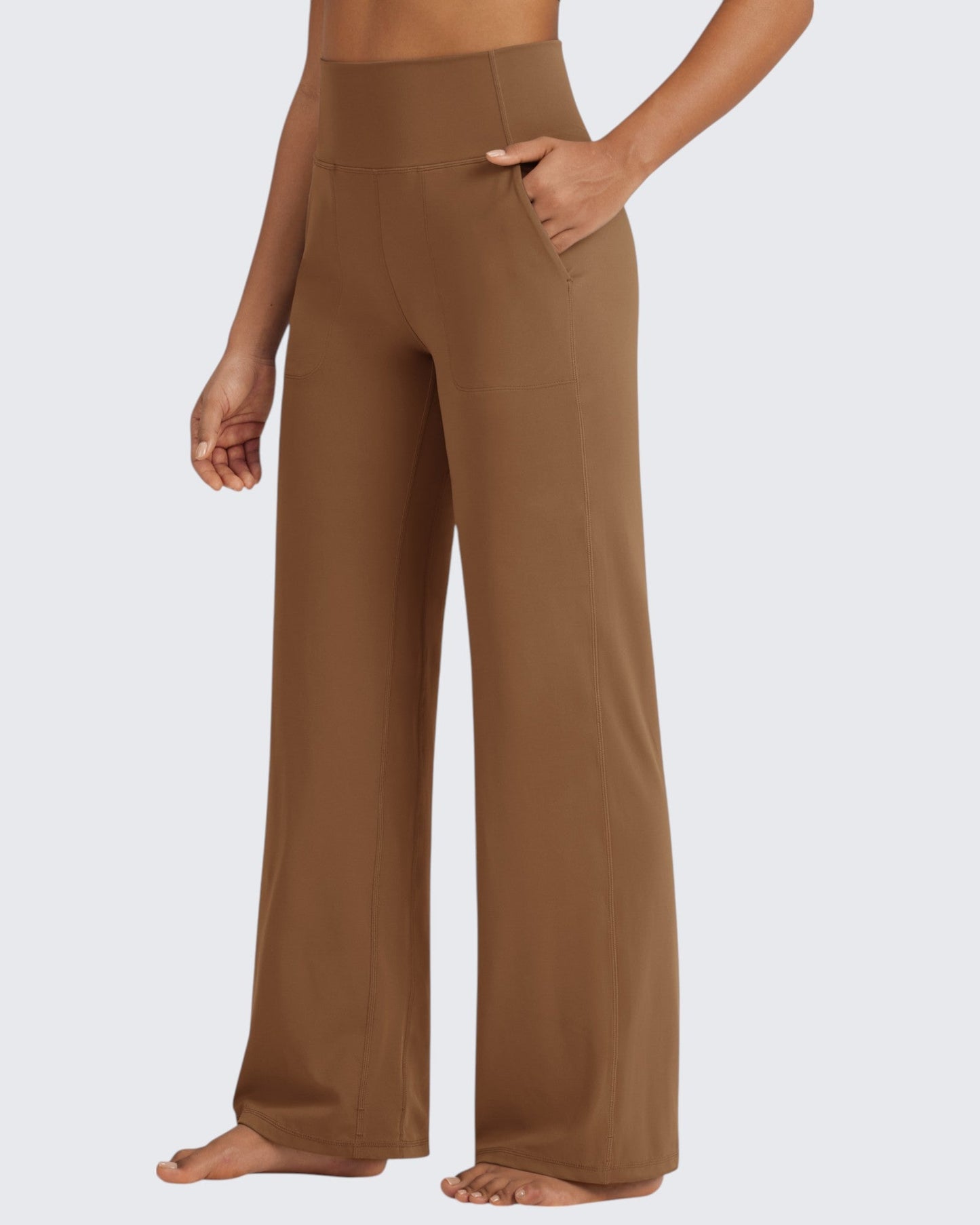 G4Free Activewear BareFeel Seamless High-Waist Dressy Pants 29 #Taupe / S-Taupe / M-Taupe / L-Taupe / XL-Taupe / XXL-Black / S-Black / M-Black / L-Black / XL-Black / XXL